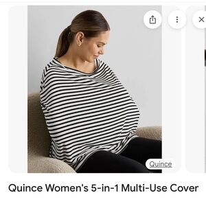 Bundle Itzy Ritzy Black and White Striped with Gray Chevron nursing cover ups